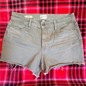 Stylish Green Denim Women Shorts
